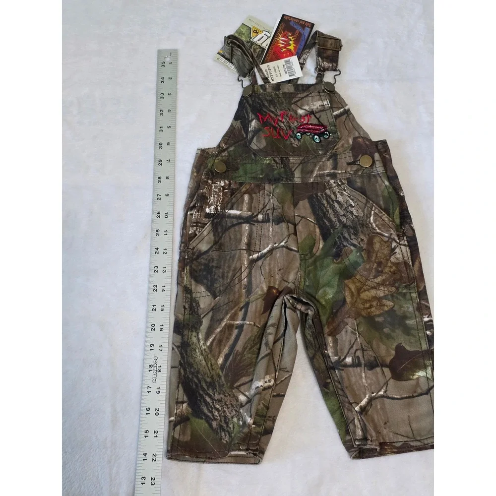 Lil Joey Kritters Realtree APG Camo Overalls My First SUV Baby Boys Size M 6-12M